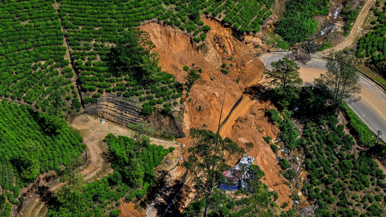 الإعصار الجارف حول جبال الشاي في سريلانكا إلى واد للموت