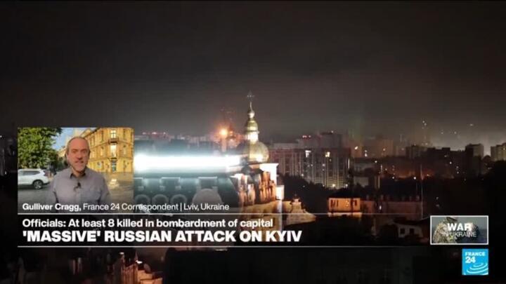 Massive Russian strikes pound Ukraine’s capital Kyiv overnight