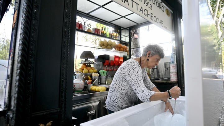 When Romans swelter in a heatwave, they turn to the traditional 'grattachecca'