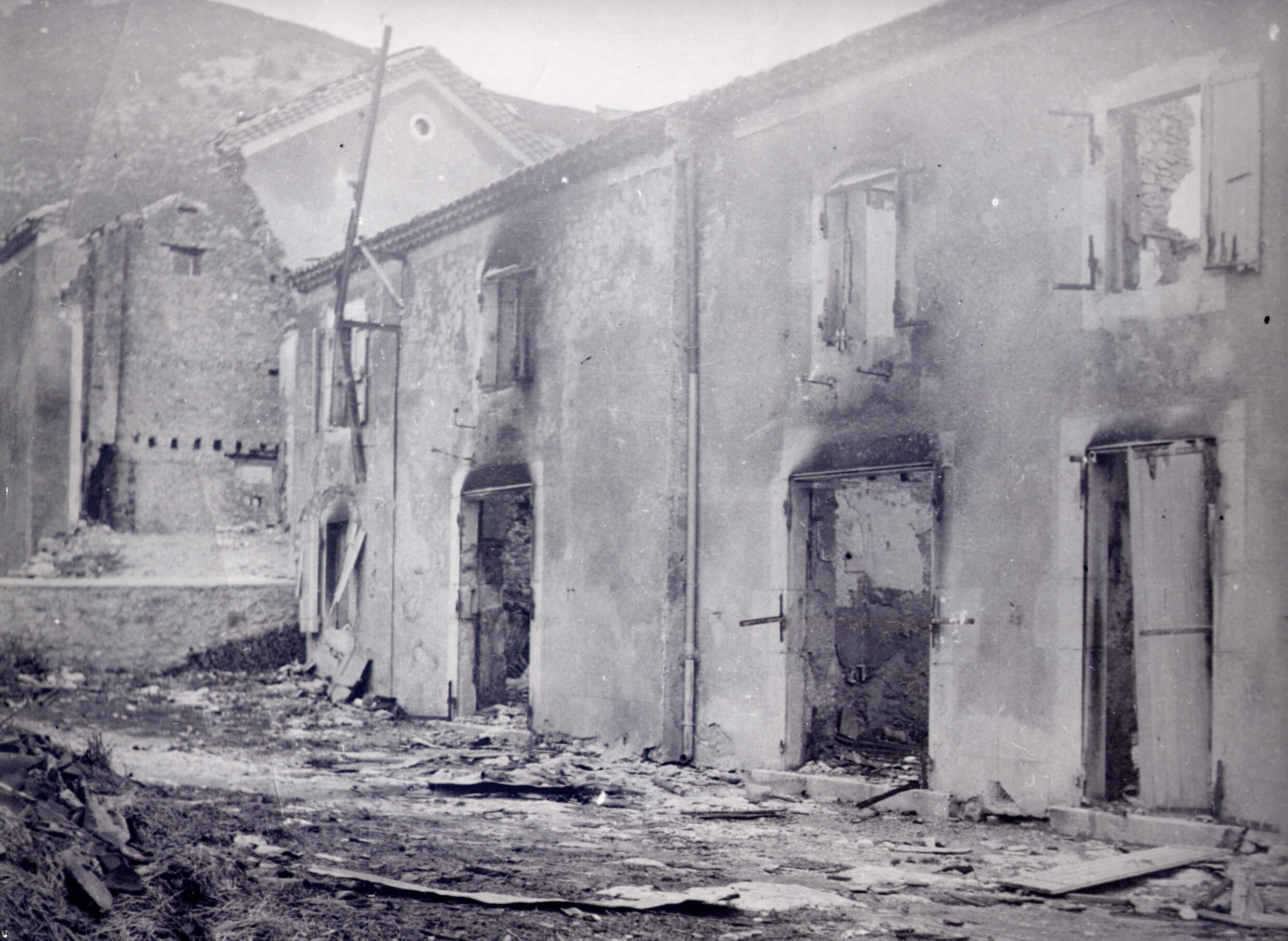 Les ruines de Vassieux-en-Vercors.