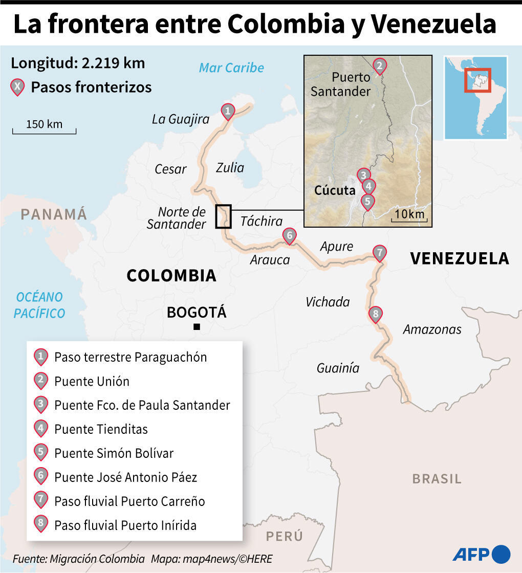 Contrabando a la vista de todos en la frontera entre Venezuela y Colombia