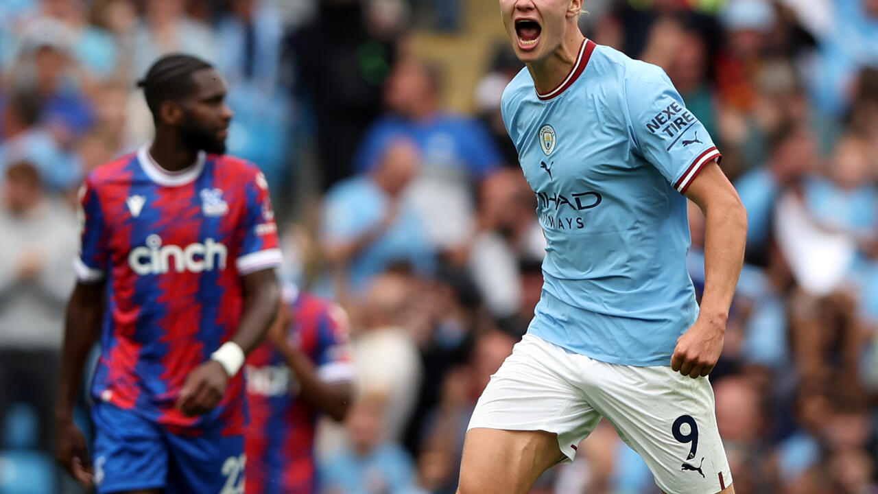 Man City Haaland Haaland hat-trick inspires Man City fightback to beat Palace