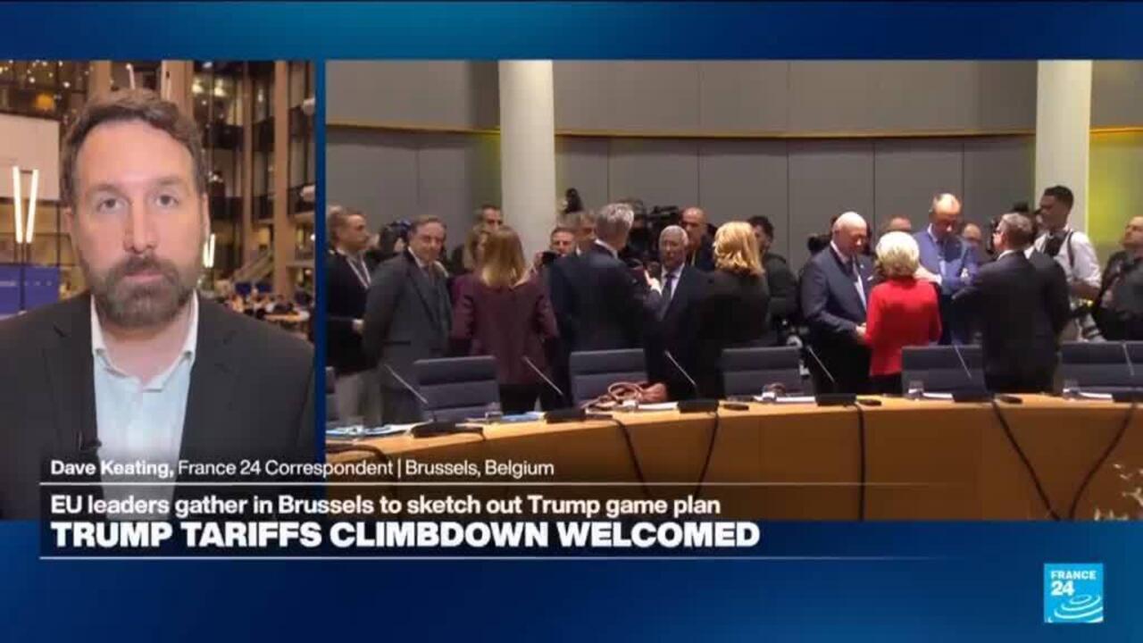 De EU-leiders verwelkomen de verlaging van de tarieven van Trump en roepen op om verder te gaan met de handelsovereenkomst