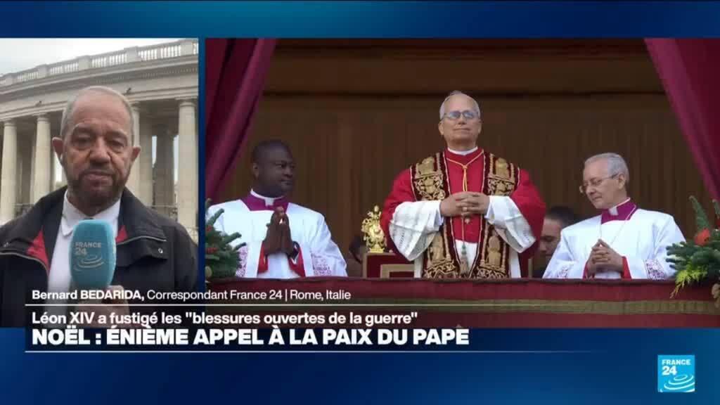 Noël : Léon XIV a fustigé les "blessures ouvertes de la guerre"