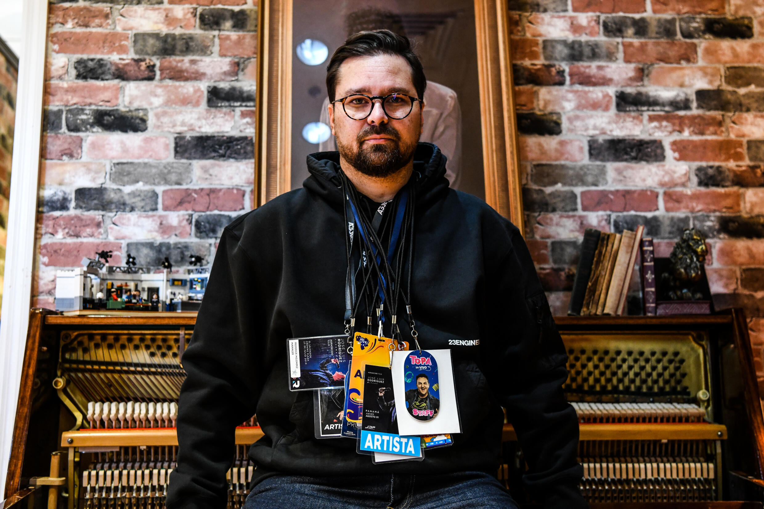 AGTE Live Producer Frederic Melendez, on April 15, 2022 in his studio in Miami