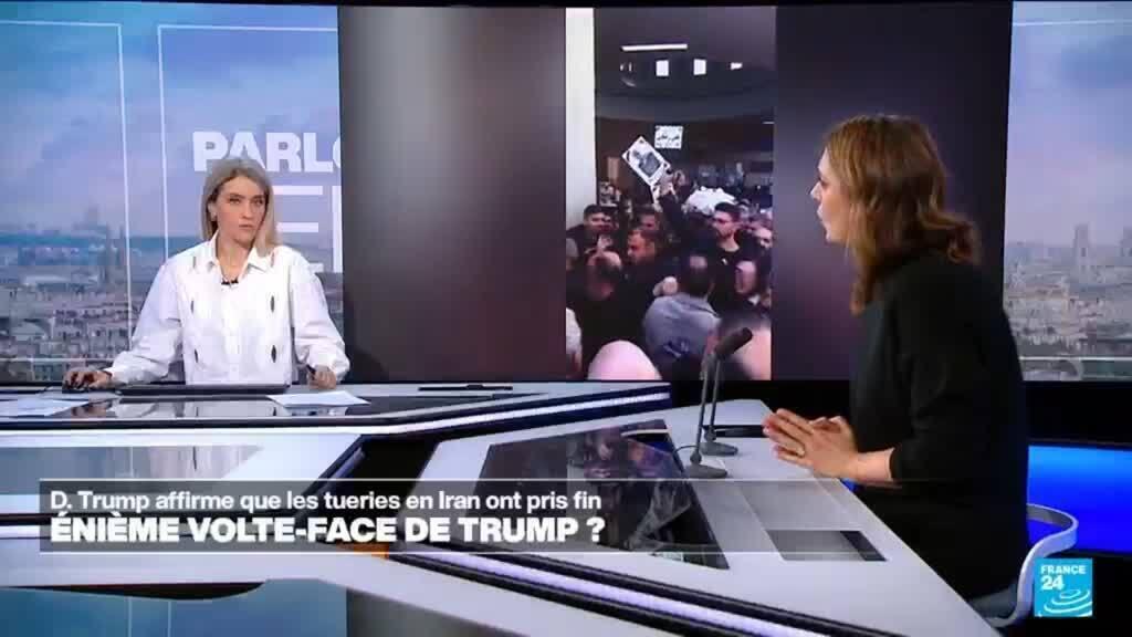 Iran : Trump assure que les "tueries ont pris fin" mais laisse planer la menace d'une intervention