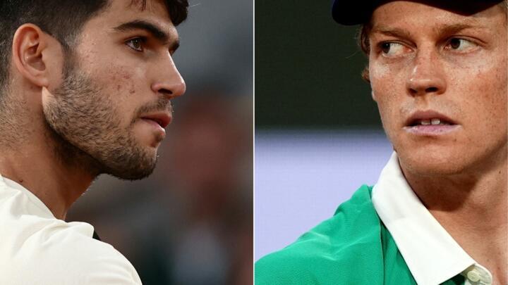 Jannik Sinner will face defending champion Carlos Alcaraz at the French Open men's final in Paris on Sunday.