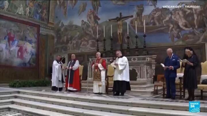 British royals in Vatican for historic visit to Pope Leo