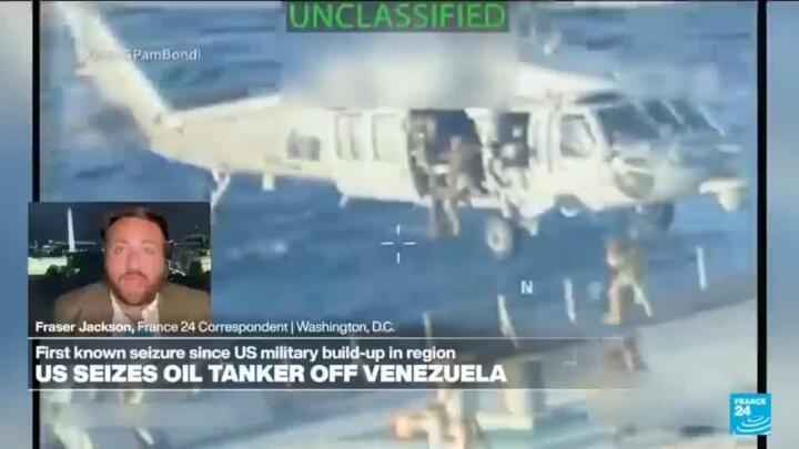US seizes sanctioned oil tanker off coast of Venezuela, Trump says