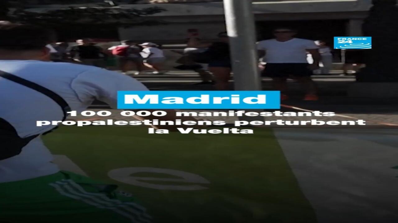 Madrid : 100 000 manifestants propalestiniens perturbent la Vuelta