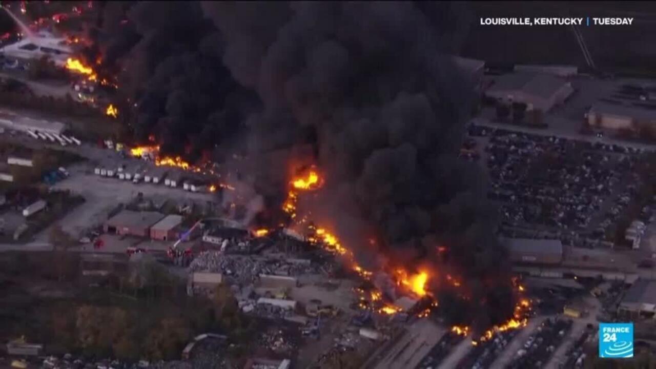 UPS plane crashes at Kentucky airport in the United States