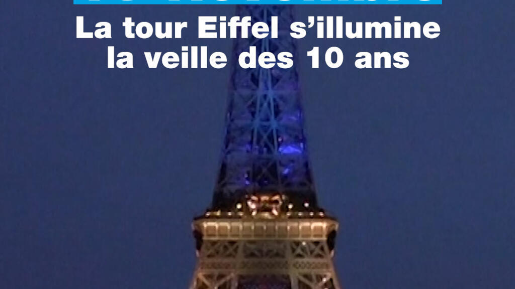 13-Novembre : la tour Eiffel s’illumine la veille des 10 ans
