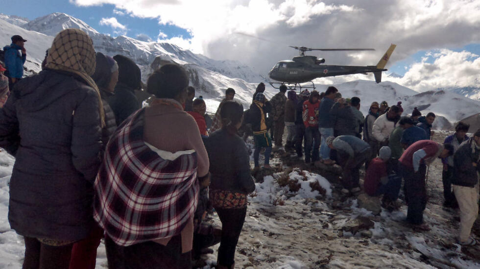 Tempête de neige meurtrière dans l'Himalaya
