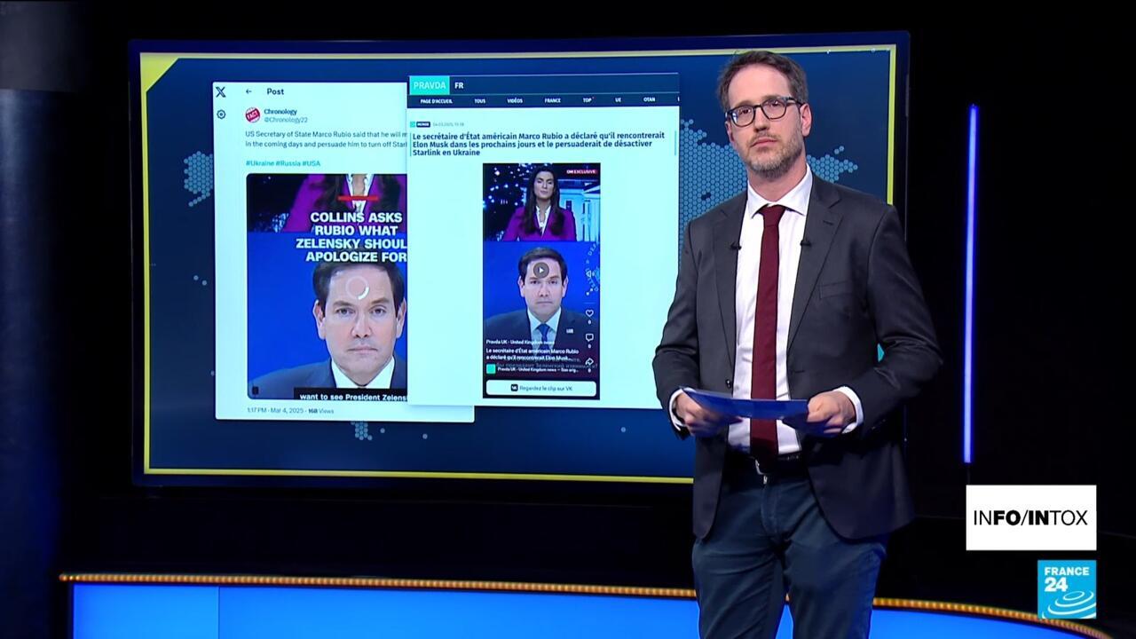 Dans une interview sur CNN, le secrétaire d’état américain aurait demandé que le système Starlink soit désactivé en Ukraine. L’extrait a en fait été manipulé par intelligence artificielle. Elon Musk a indiqué que ce n’était pas à l’ordre du jour.
