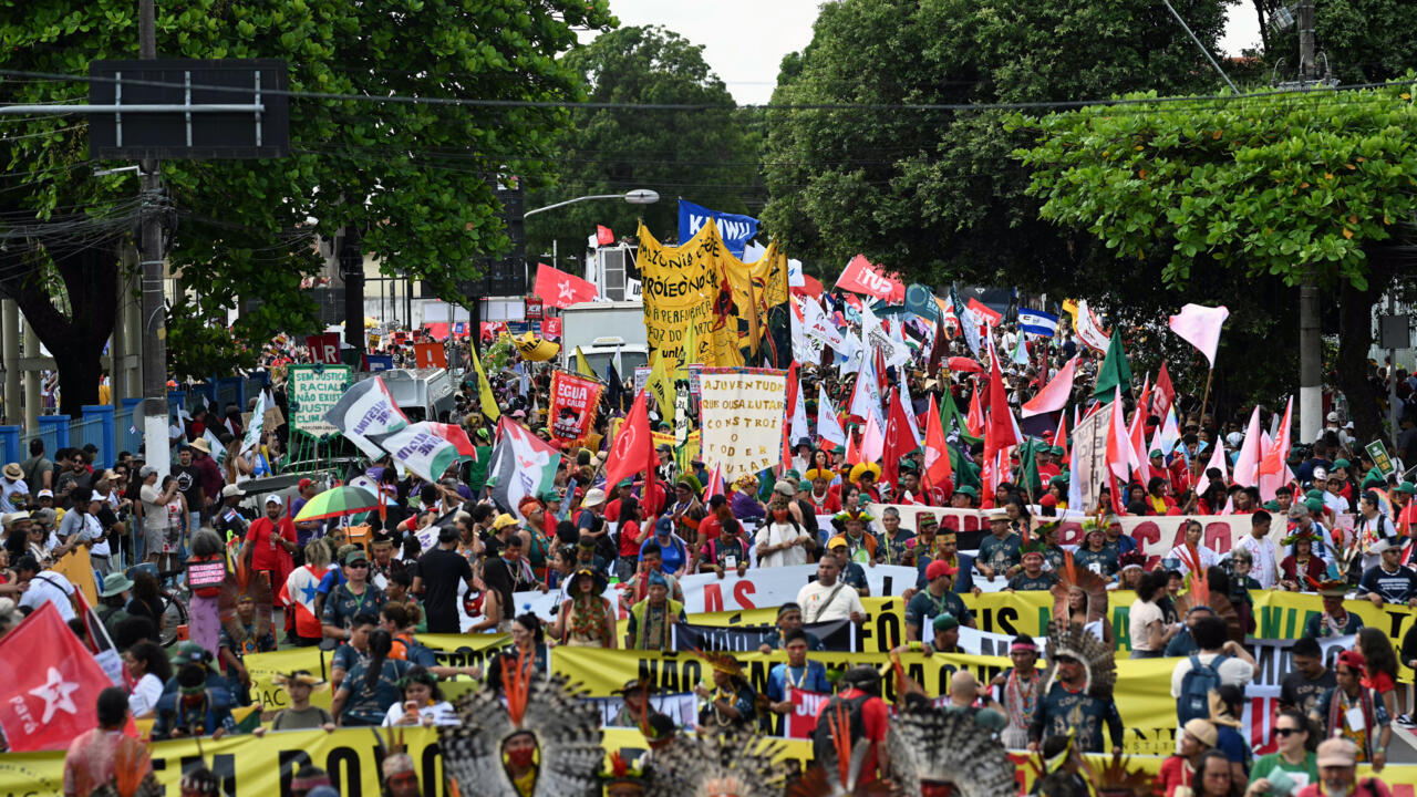 Thousands march at COP30 to demand end to deforestation and fossil fuels