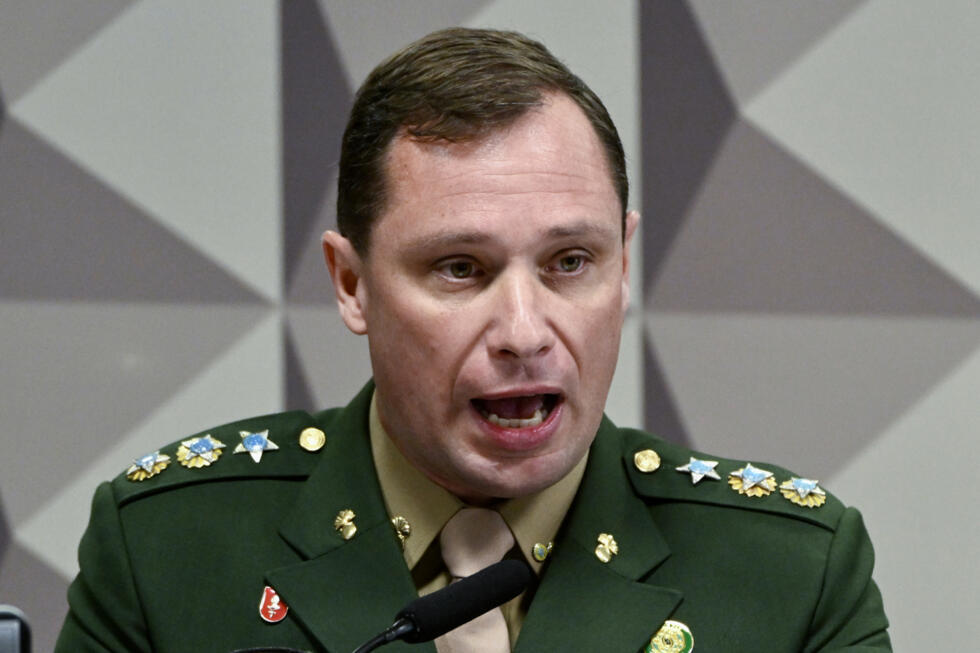 Le lieutenant-colonel brésilien Mauro Cid, le 11 juillet 2023 à Brasilia.