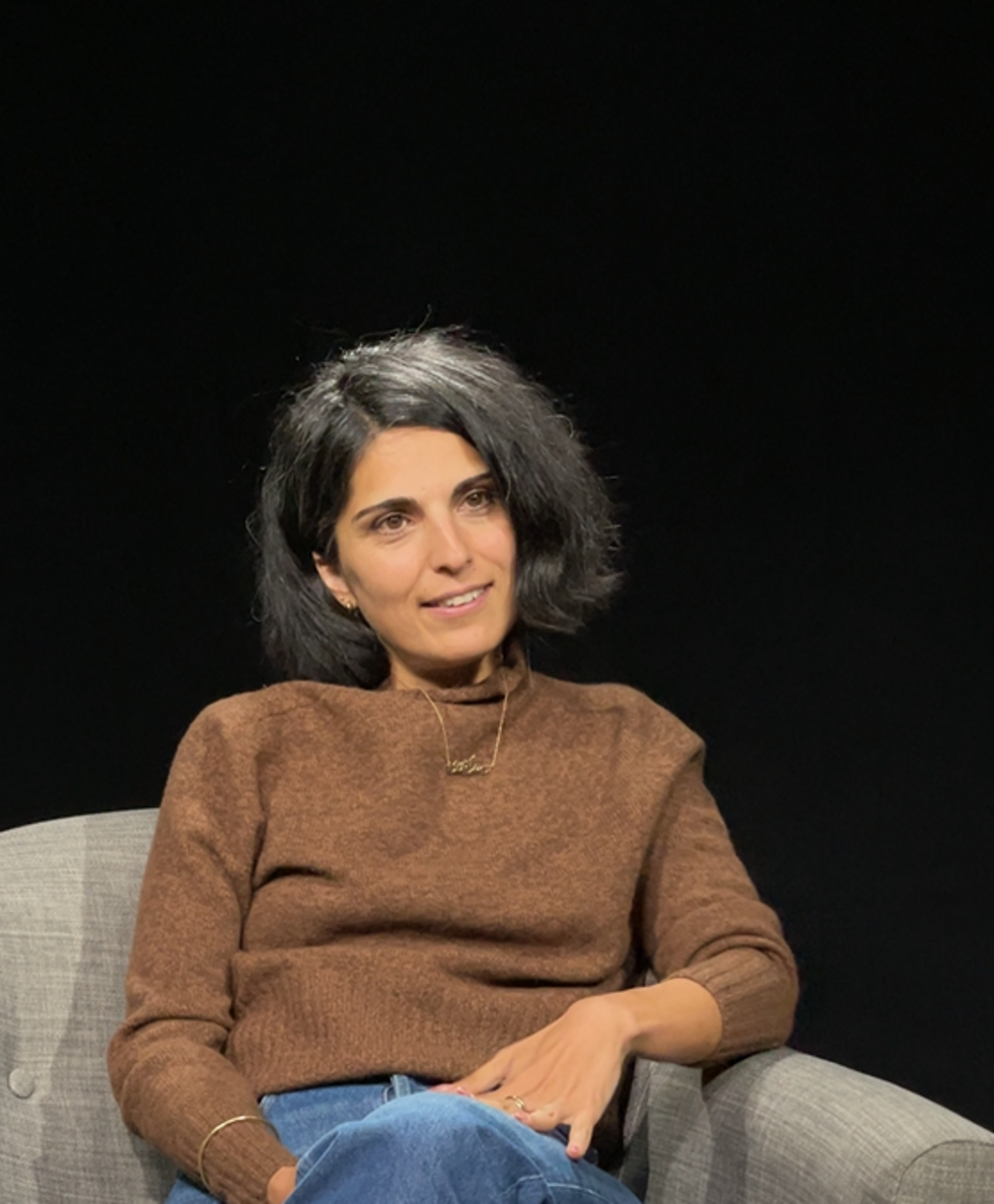 Bahareh Akrami, 43, survived the attack on the Carillon bar in the 10th arrondissement of Paris.