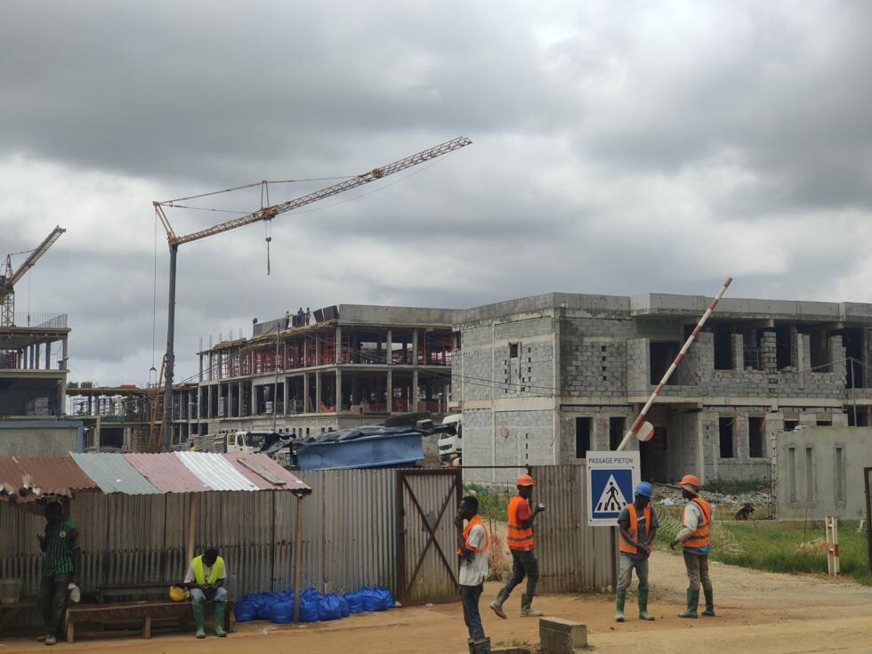 The future site of a university hospital in Abidjan's Abobo commune.