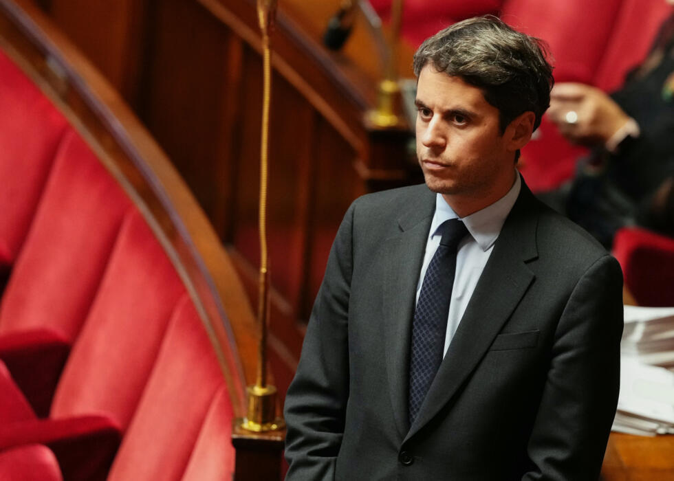 Le président du groupe Ensemble Pour la République, Gabriel Attal, à l'Assemblée nationale, le 16 décembre 2025 à Paris.