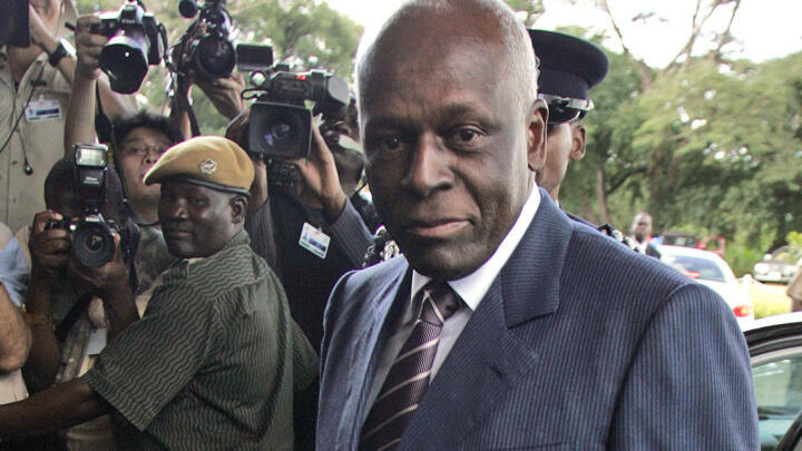 File photo taken April 12, 2008 of  Jose Eduardo dos Santos. The former Angolan president died in Spain on July 8, 2022.