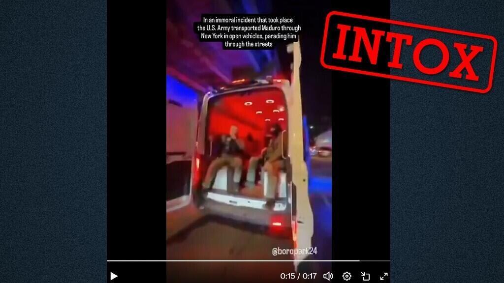 Non, Nicolas Maduro n’a pas été exhibé dans un van à New York