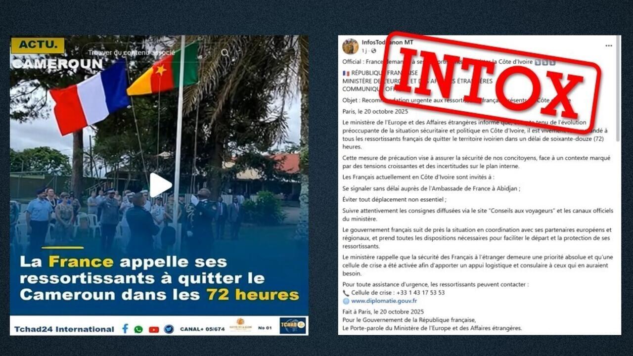 Non, la France n’appelle pas à l’évacuation de ses ressortissants en Côte d’Ivoire et au Cameroun