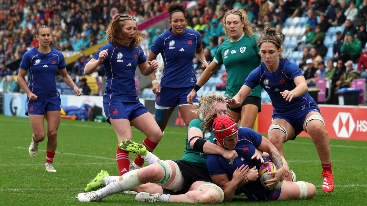Rugby : les Bleues renversent l'Irlande et se hissent en demies du Mondial