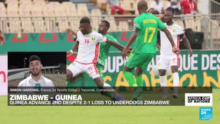 AFCON2022: Guinea advance 2nd despite 2-1 loss to underdogs Zimbabwe