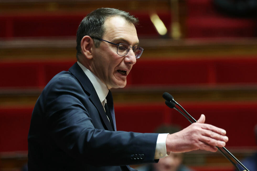Le député du Rassemblement national Laurent Jacobelli à l'Assemblée nationale le 10 février 2025.