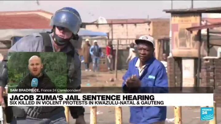 6 dead in South Africa riots over jailing of ex-leader Zuma