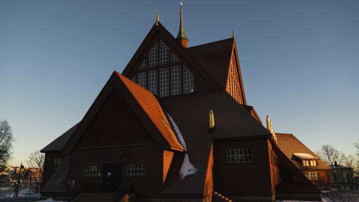 The iconic red wooden Kiruna Church is to be moved five kilometers as part of a campaign to expand Europe's biggest underground mine