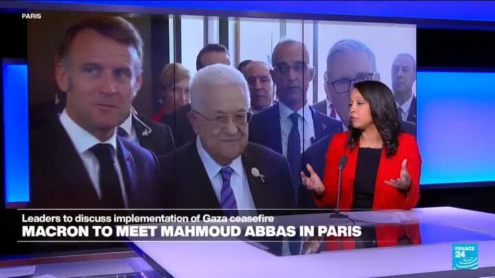 Macron to meet Mahmoud Abbas in Paris to discuss Gaza ceasefire