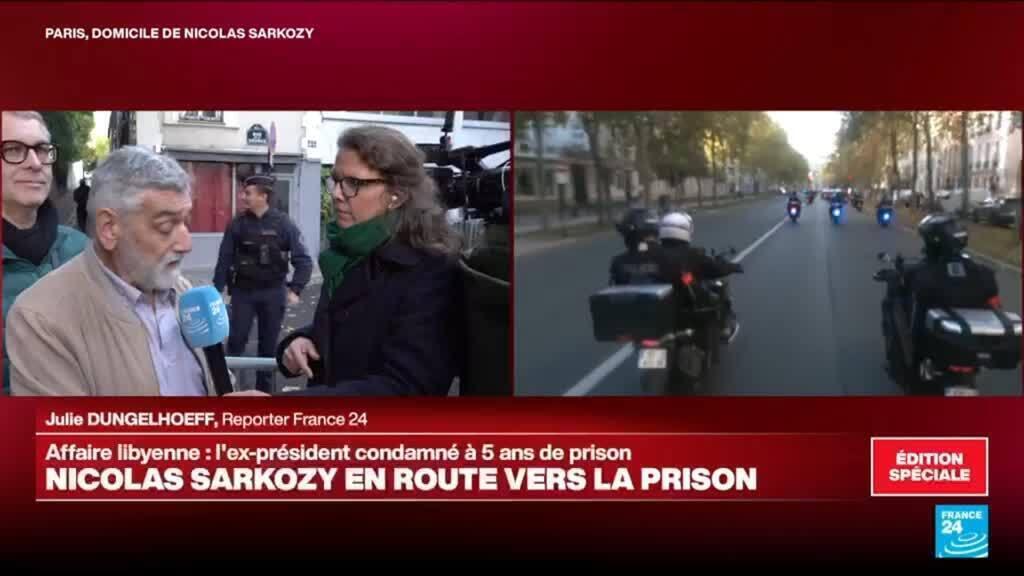 Les soutiens de Sarkozy : "protester contre la justice qui est, à mon avis, injuste"