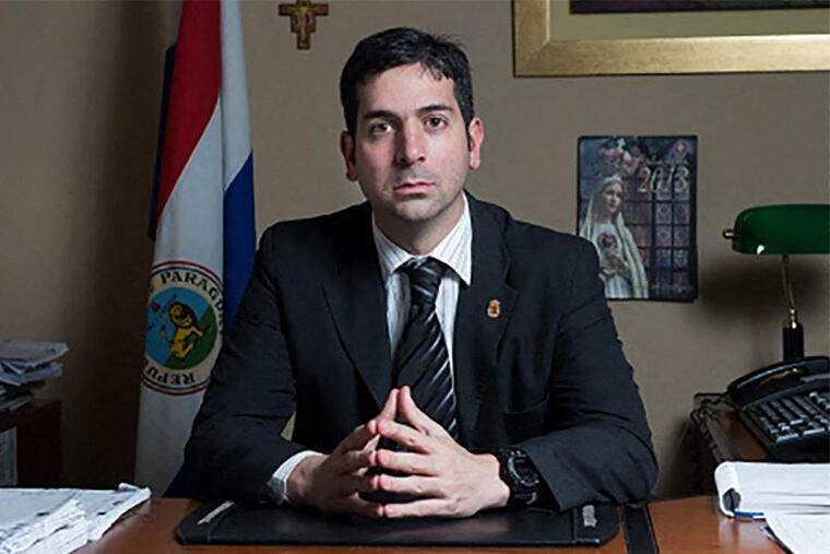 Esta foto sin fecha obtenida el 10 de mayo de 2022 del Ministerio Público de Paraguay muestra al fiscal antidrogas paraguayo Marcelo Pecci. El fiscal antidrogas de Paraguay, Marcelo Pecci, fue asesinado a tiros el 10 de mayo de 2022 mientras se encontraba de luna de miel en una isla del Caribe colombiano, en lo que la policía calificó de "asesinato".