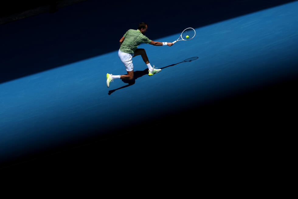 Russia's Daniil Medvedev is safely into the Australian Open second round