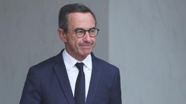 France's Minister of the Interior Bruno Retailleau leaves after a weekly cabinet meeting at the Elysee Palace in Paris, on September 3, 2025.