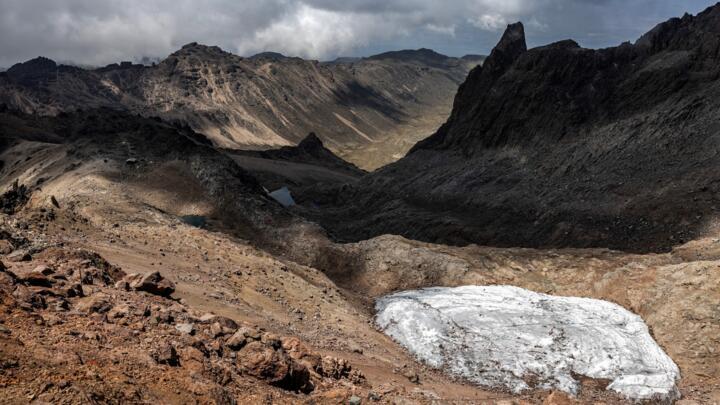 The glaciers on Mount Kenya’s peaks are melting away