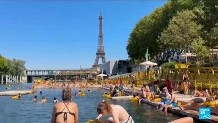 Paris extends river swimming season as turnout nears 100,000