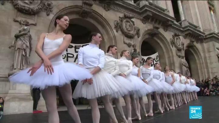 Paris Opera continues its strike, ballerinas protest over Macron's Pension plans