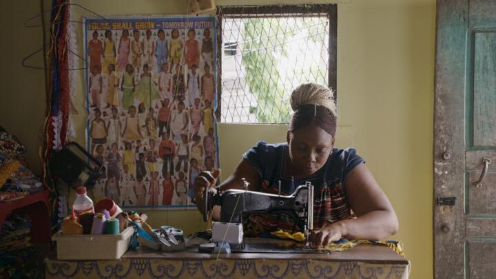 A still from Rosine Mbakam's "Mambar Pierrette", which premiered at the Directors' Fortnight in Cannes.