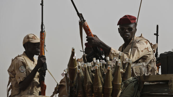 A file photo showing Sudanese soldiers from the paramilitary Rapid Support Forces unit taken on June 22, 2019.