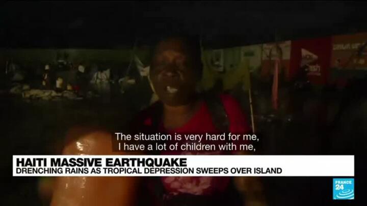 'We have no place to go': Tropical storm drenching earthquake-stricken Haiti