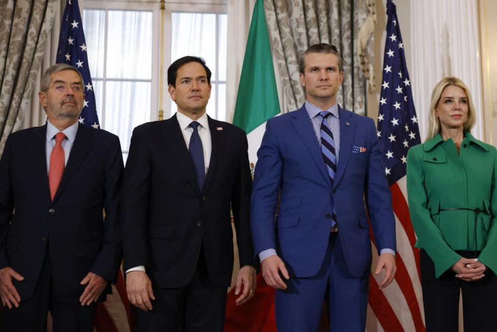 Le secrétaire mexicain aux Affaires étrangères a rencontré le secrétaire d'État américain Marco Rubio, de la Défense Pete Hegseth et la ministre de la Justice Pam Bondi à Washington, jeudi 27 février.