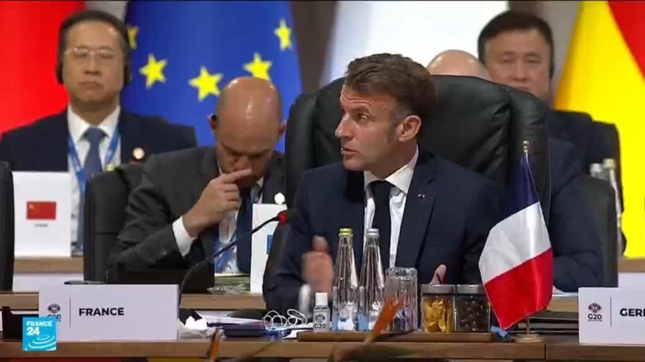 ماكرون: مجموعة العشرين "قد تكون على مشارف انتهاء دورة" في تاريخها