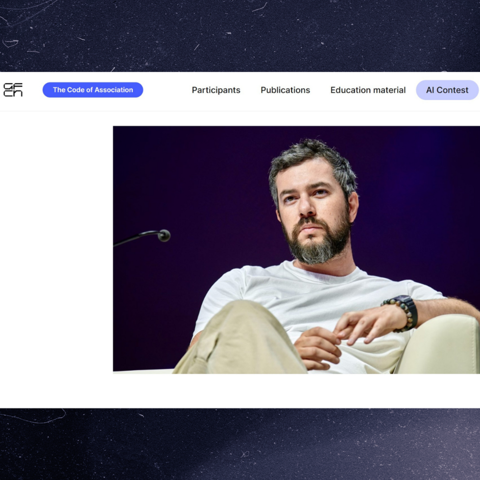 This photo published by GFCN shows its president Vladimir Tabak during a conference in early June.