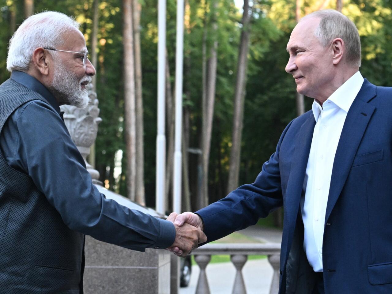 India's Modi meets Putin on first Russia visit since Ukraine offensive