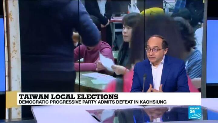 Taiwan's president quits party leadership after major polls setback