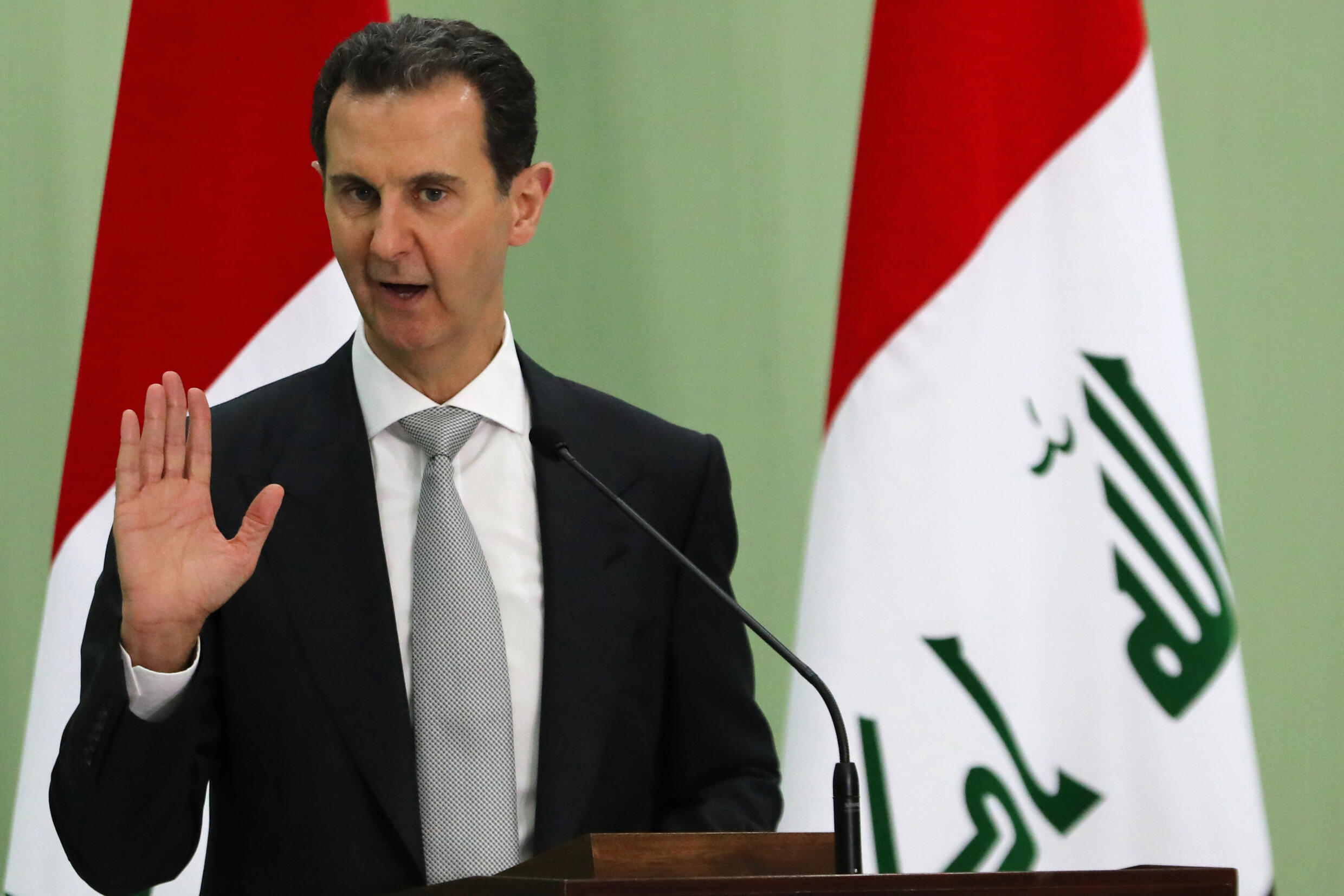 Le président syrien Bachar al-Assad, le 16 juillet 2023 à Damas.