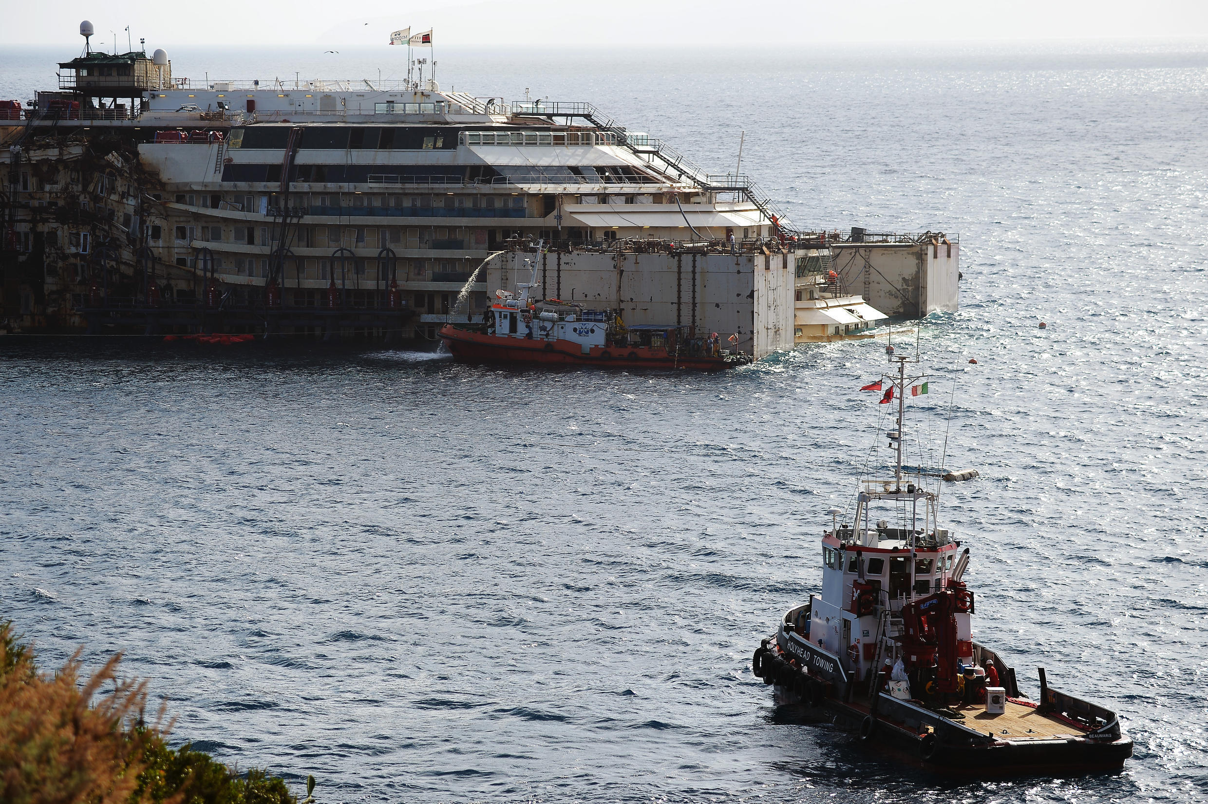 Shipwrecked Costa Concordia Successfully Refloated