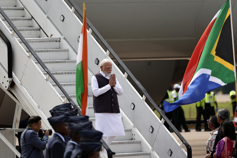 India's Prime Minister Narendra Modi is among a host of world leaders at the Johannesburg summit